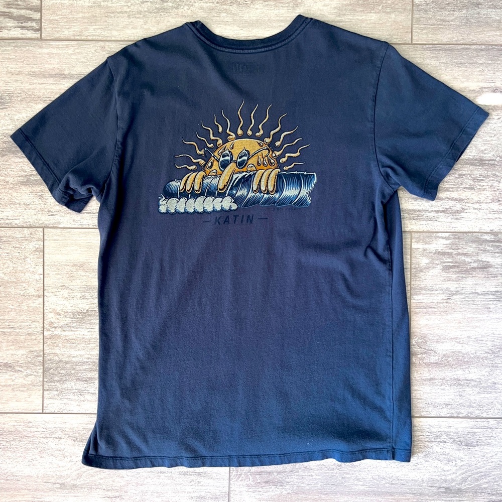 Katin Short Sleeve T shirt Dark Blue Size L